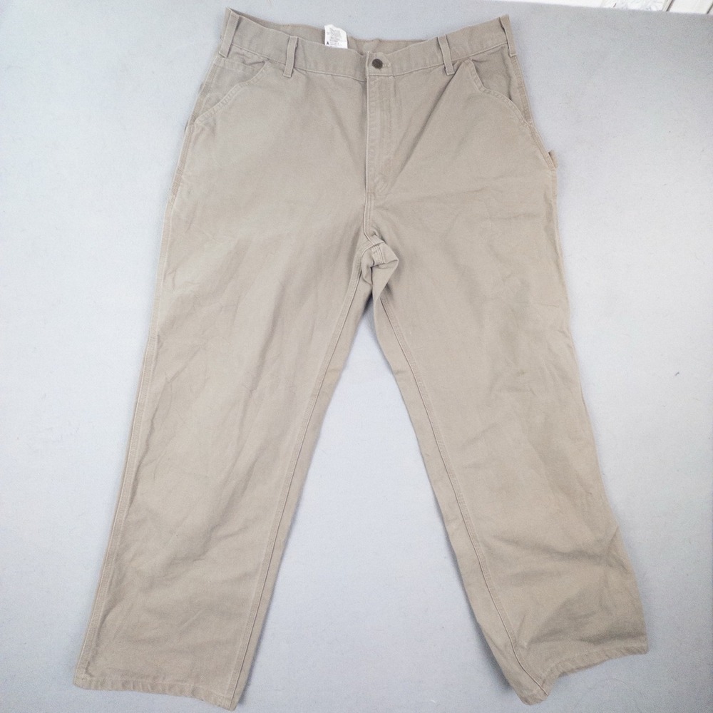 Vintage Carhartt B11 USA Union Made Distressed Dungaree Heavy Cotton Canva 38x32